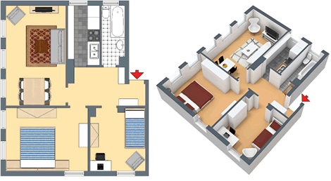 Grundriss Wohnung Bollmann